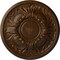 Ekena Millwork Wakefield Ceiling Medallion (Fits Canopies up to 3 5/8"), 11 3/4"OD x 1 1/4"P, Root Beer Crackle CM11WARBC - alternate 1